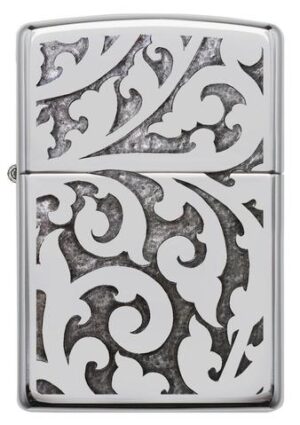 28530, Gray Filigree, Color Image, High Polish Chrome, Classic Case