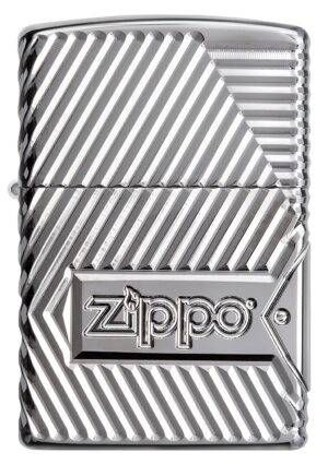 Front view of Zippo Bolts Design Windproof Lighter