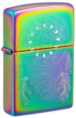 Front shot of Dream Catcher Windproof Lighter standing at a 3/4 angle.