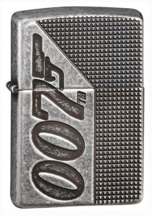 Front shot of James Bond 007™ Windproof Lighter standing at a 3/4 angle.