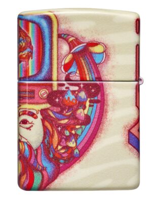 Back view of Trippy Design Windproof Lighter