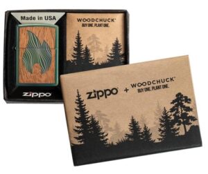 Woodchuck Large Flame Windproof Lighter in its packaging.