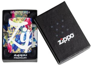 Zippo Design Floral Flair Windproof Lighter in its packaging.