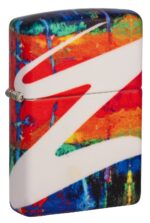 Front shot of Drippy Z Design Windproof Lighter standing at a 3/4 angle