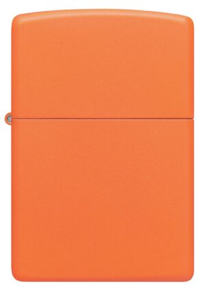 Front view of Classic Orange Matte Windproof Lighter